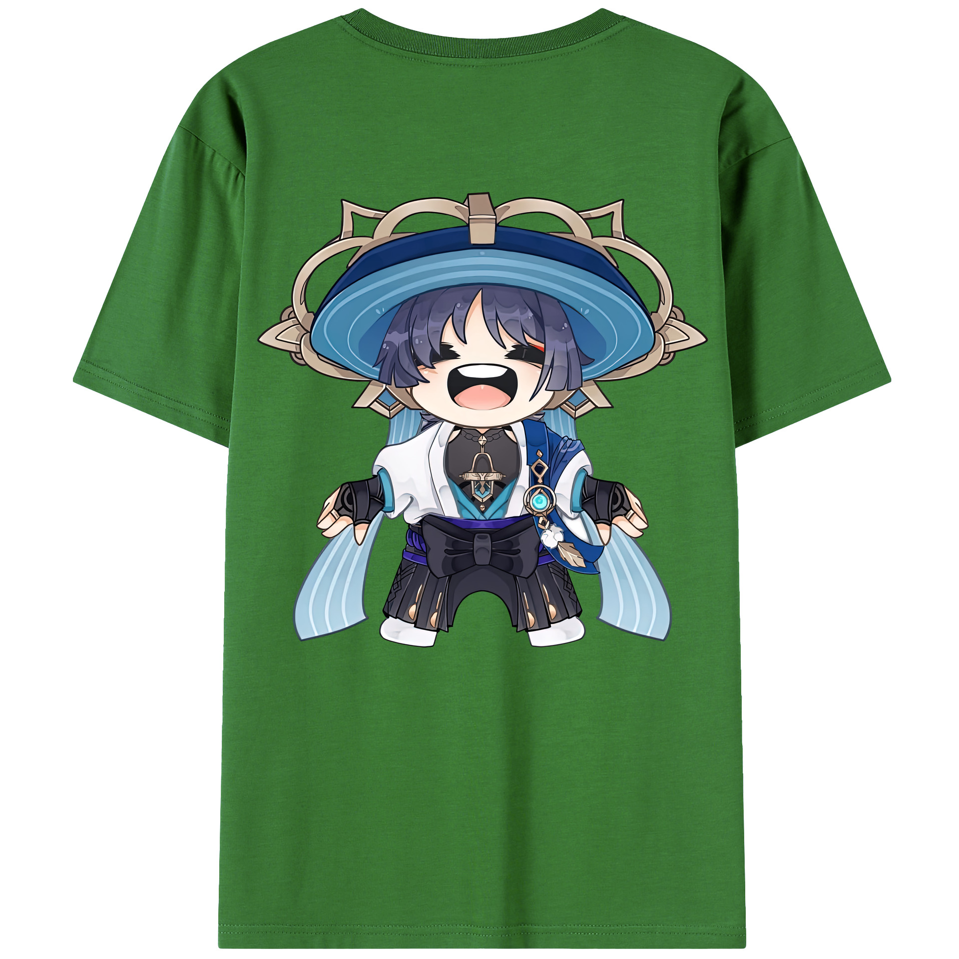 げんし神 さんペい genshin Sanpei レディース半袖Tシャツ(バックプリント)